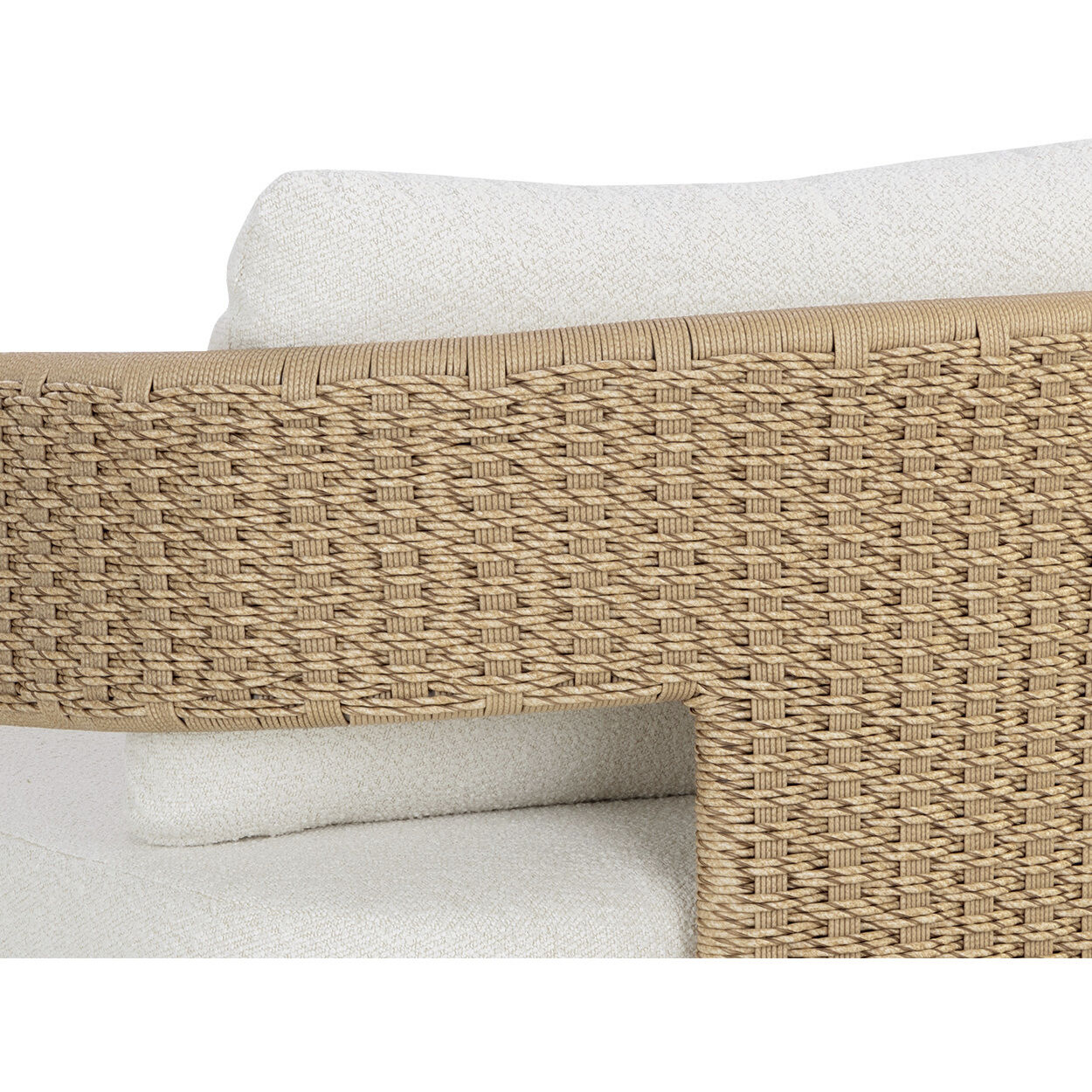 Pylos Natural / Louis Cream Outdoor Lounge Chair